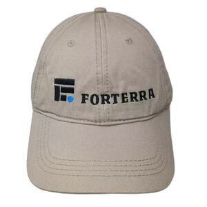 Cap America Baseball Cap Beige Black OS Forterra Logo Embroidered Hat Adjustable